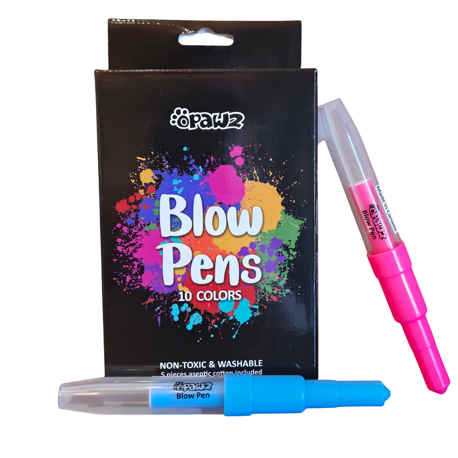 OPAWZ Temporary Color Blow Pens: Pack of 10
