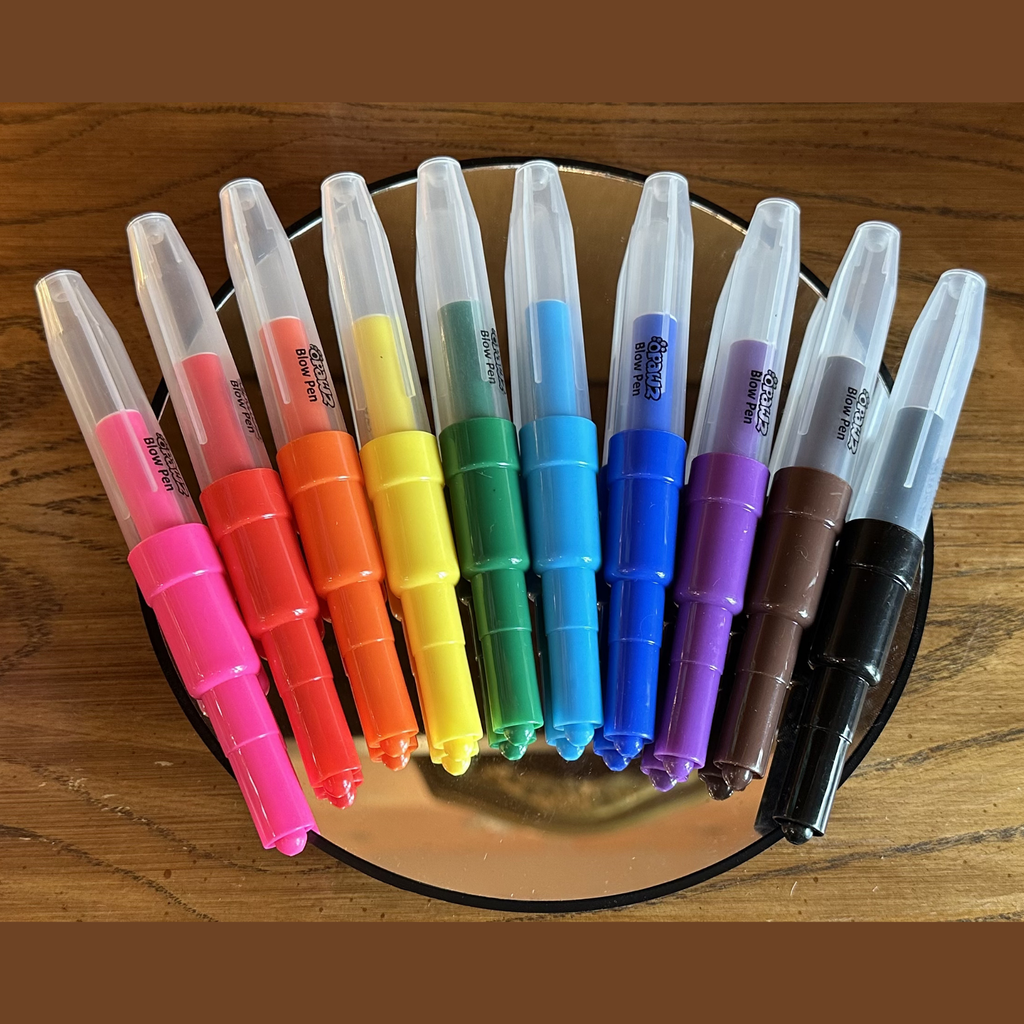 OPAWZ Temporary Color Blow Pens: Pack of 10