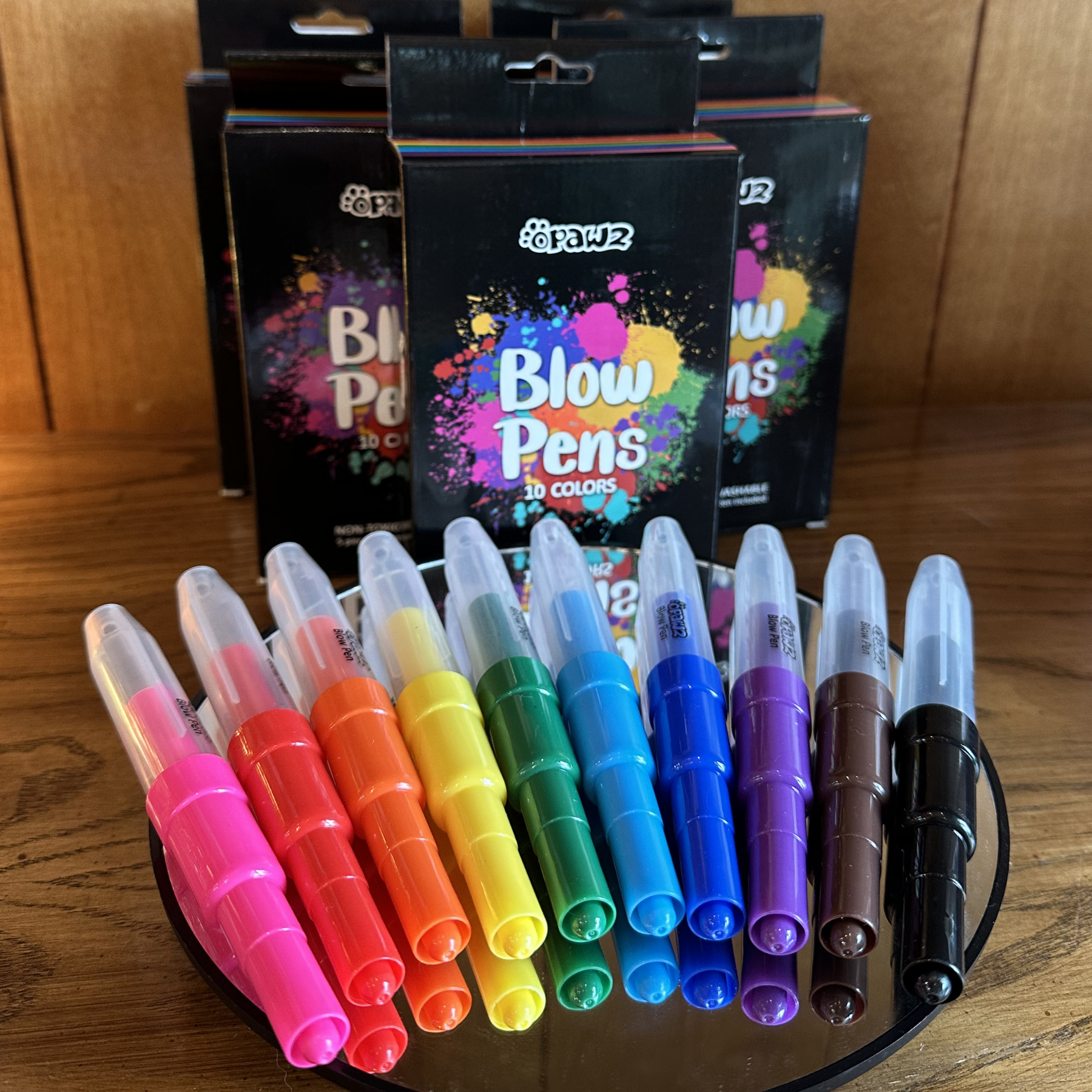 OPAWZ Temporary Color Blow Pens: Pack of 10