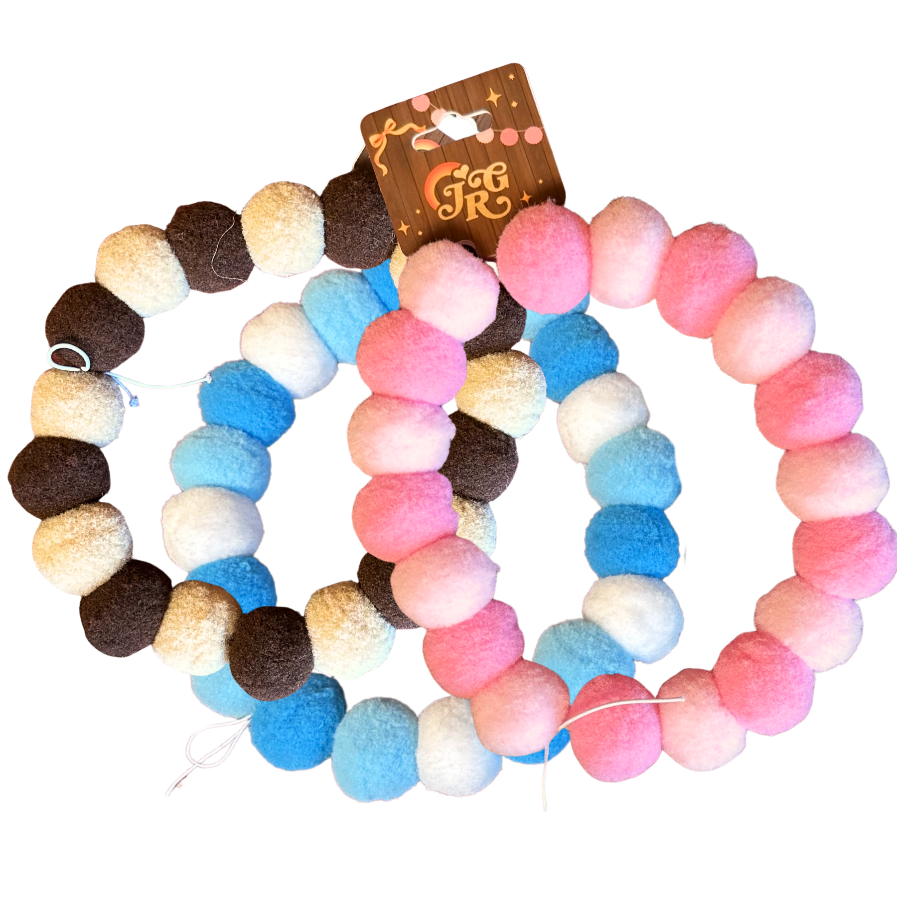 Pom-Pom Collars (Pack of 3)